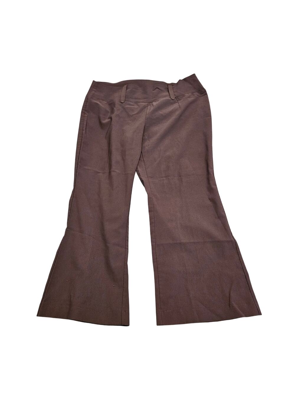 Star Style Womens 2X Wide Leg Dress Pants Career Stretch Plus Size